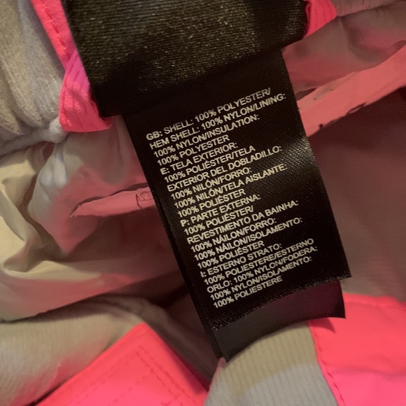 NWT The North Face Girls Snowquest Suspender Pants, Pink, Medium - Picture 10 of 16